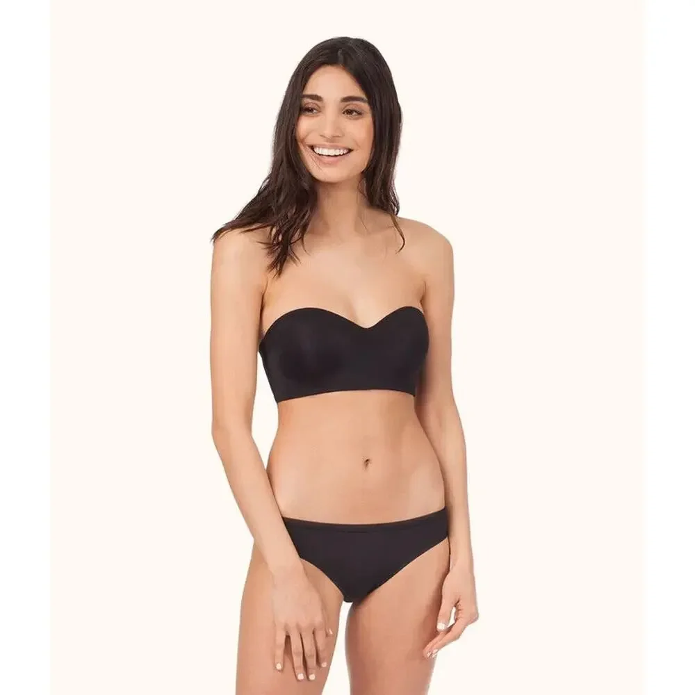 Lively NWOT The No-Wire Strapless Bra Black Size 32DD - Picture 5 of 12
